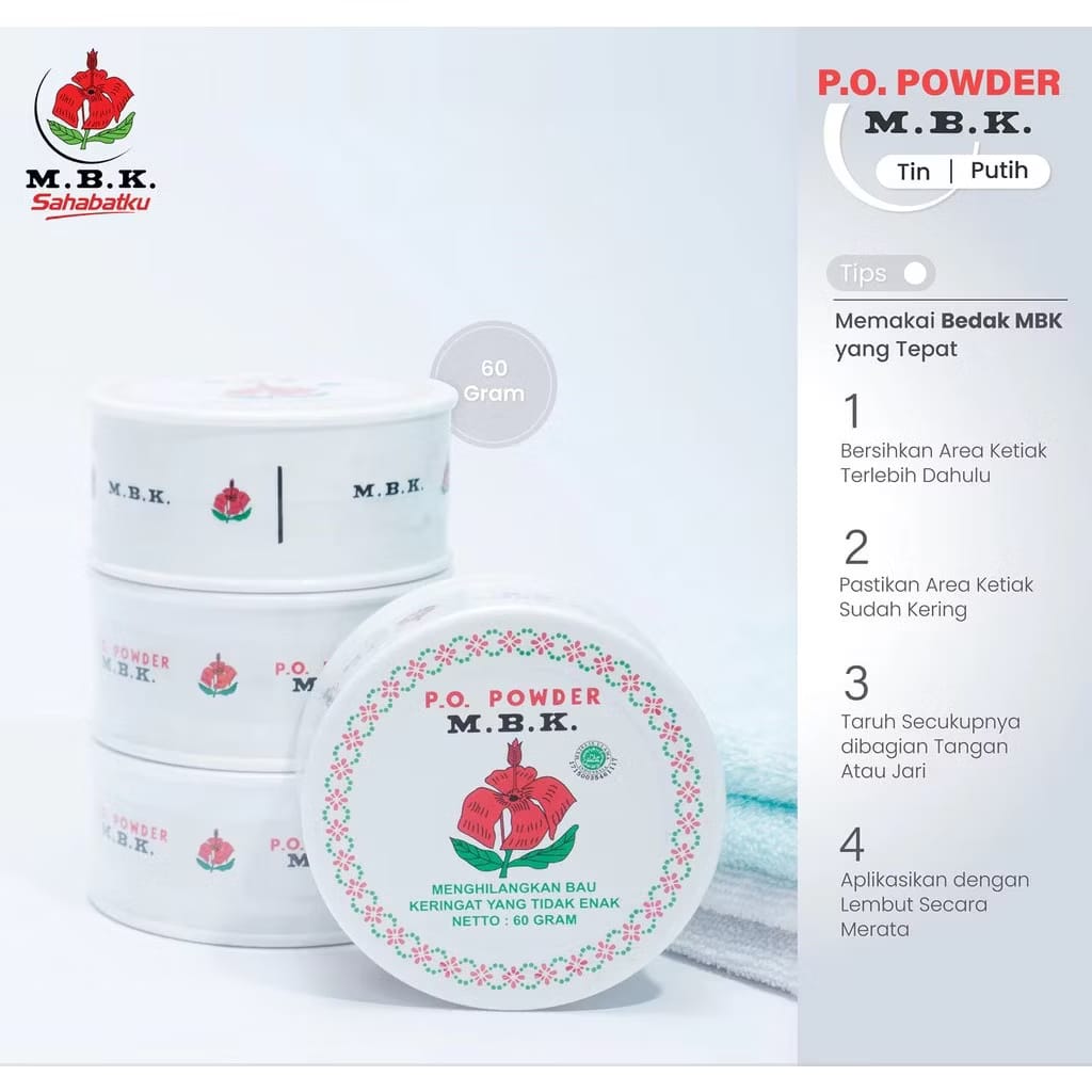 Mbk Tin Bedak Deodorant Silver Putih 60 Gr (Pot) - Image 2