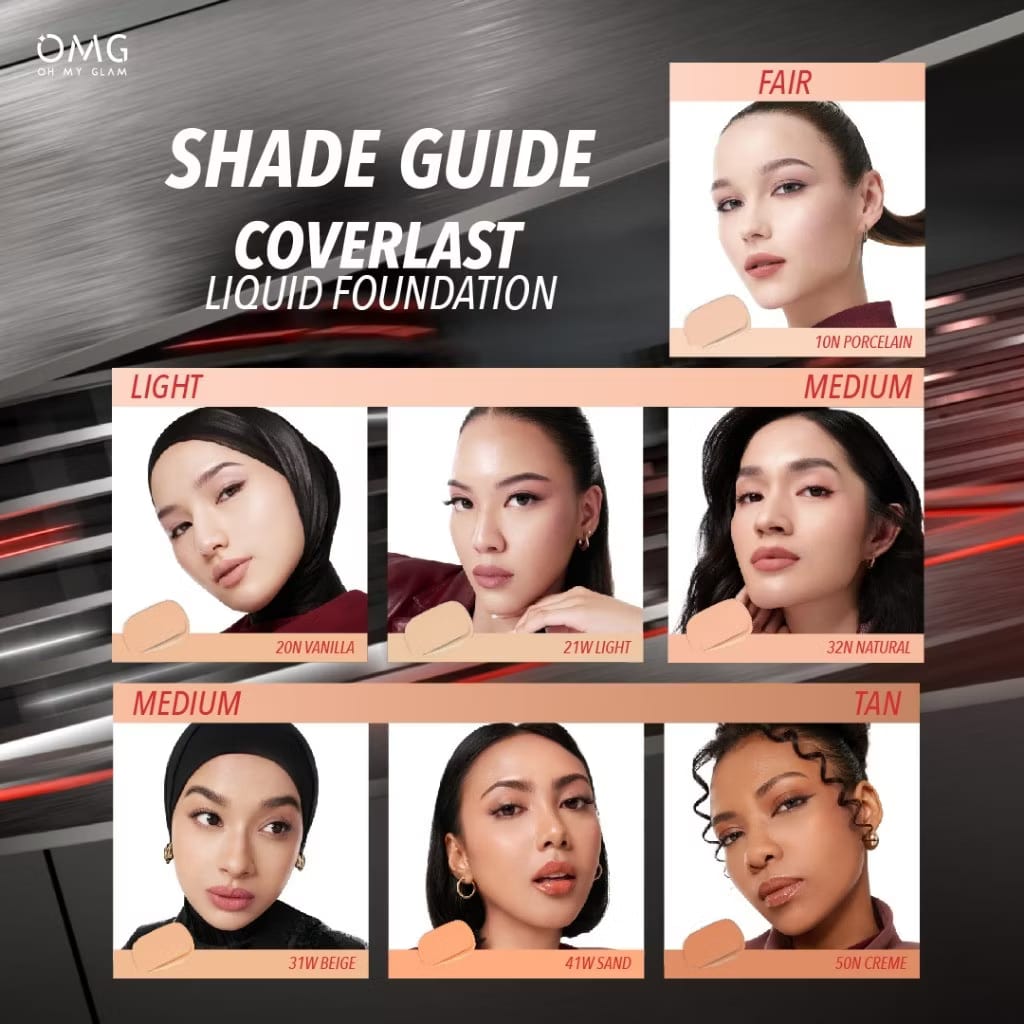 OMG Oh My Glam Coverlast Liquid Foundation - Image 3